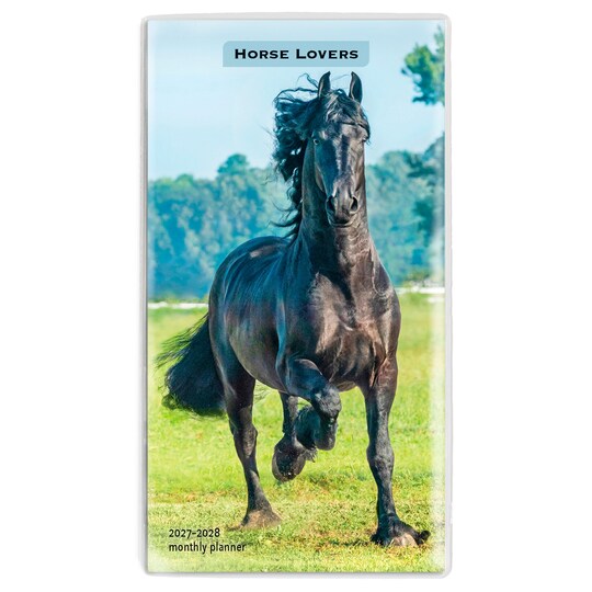 BrownTrout; Horse Lovers | 2027-2028 3.5 x 6.5 Inch Two Year Monthly Pocket Planner Calendar; Category:Planners; Image:1